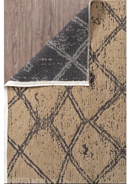 Halı Aqua Pamuklu Kolay Temizlenen Yumuşak Modern Dokuma Kesme Kilim Halı