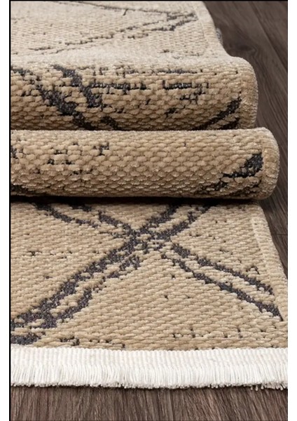 Halı Aqua Pamuklu Kolay Temizlenen Yumuşak Modern Dokuma Kesme Kilim Halı