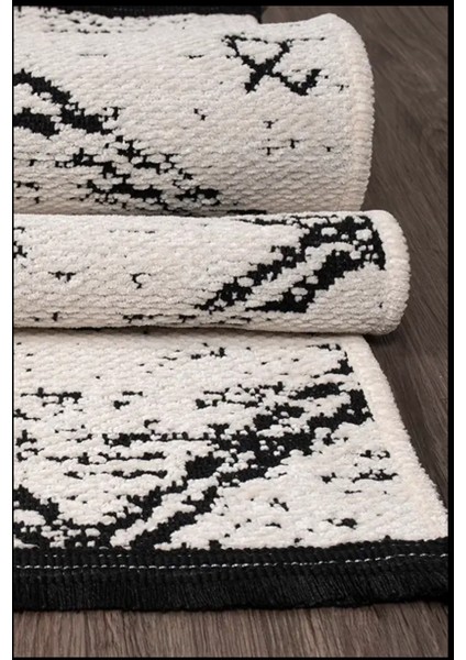 Halı Aqua Pamuklu Kolay Temizlenen Yumuşak Modern Dokuma Kesme Kilim Halı