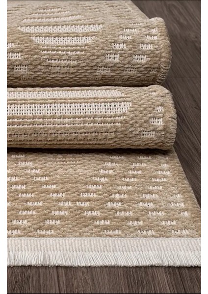 Halı Aqua Pamuklu Kolay Temizlenen Yumuşak Modern Dokuma Kesme Kilim Halı