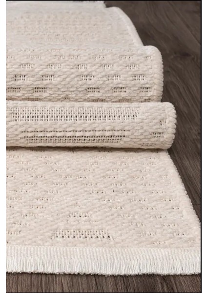 Halı Aqua Pamuklu Kolay Temizlenen Yumuşak Modern Dokuma Kesme Kilim Halı