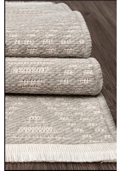 Halı Aqua Pamuklu Kolay Temizlenen Yumuşak Modern Dokuma Kesme Kilim Halı