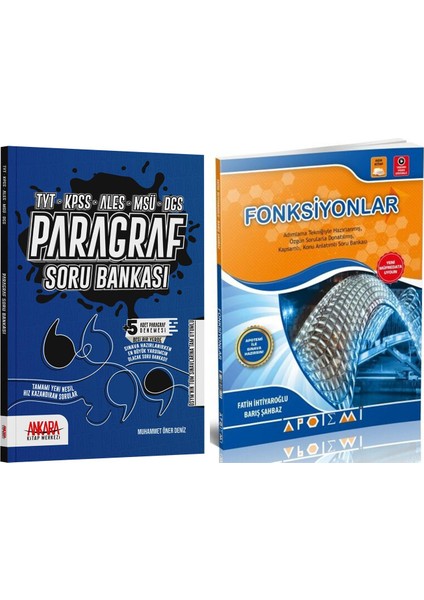 Paragraf – Apotemi Yayınları Fonksiyonlar Soru Bankası Seti 2 Kitap