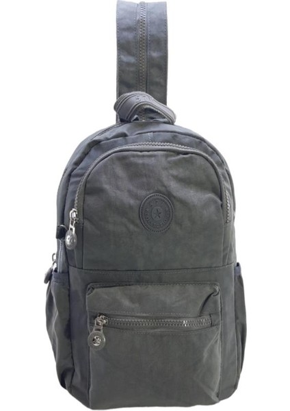 Bodybag Göğüs Çantası Çok Cepli Hafif Klinkır Kumaş Unisex Badybag Sırt Çantası