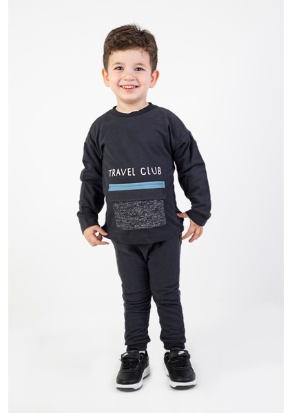 Erkek Çocuk Travel Club Baskılı Eşofman Takımı