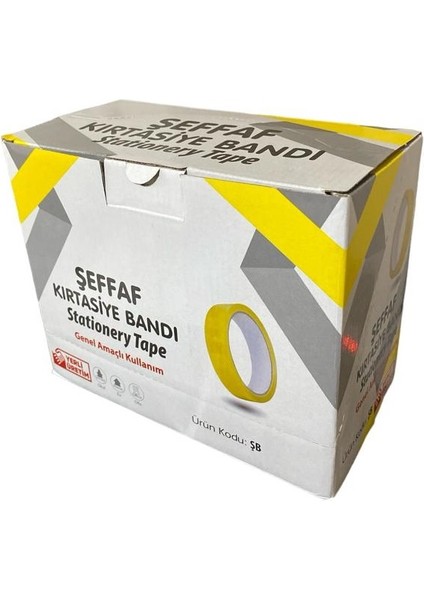 Herbant 12 mm x 10M Ince Şeffaf Bant