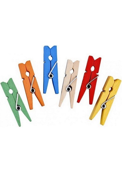 25 Adet Mini Mandal Minik Mandal Dekoratif Süsleme Renkli Mini Ahşap Mandal fiyatları