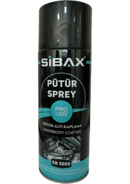 Sibax SB5000 Gövde Altı Koruma Darbe Koruyucu Pütür Sprey Siyah 400 ml