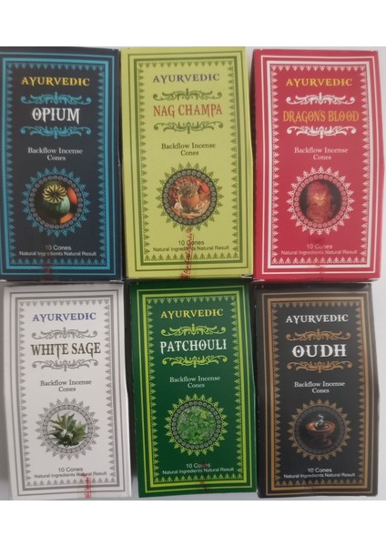 Ayurvedic Incense Ayurvedic Geri Akış Tütsü 6 Adet