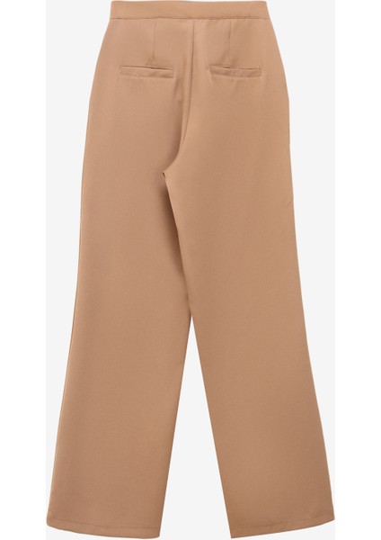 Yüksek Bel Normal Deve Tüyü Kadın Pantolon PBF3W PNT 003 fiyatları