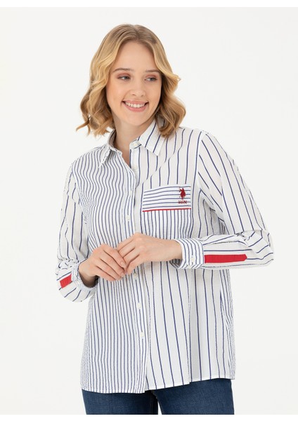 Regular Fit Gömlek Yaka Beyaz Kadın Gömlek Cına modelleri