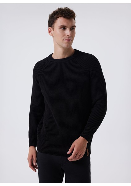 O Yaka Regular Fit Siyah Erkek Kazak 241 Lcm 241033 Albert Sıyah