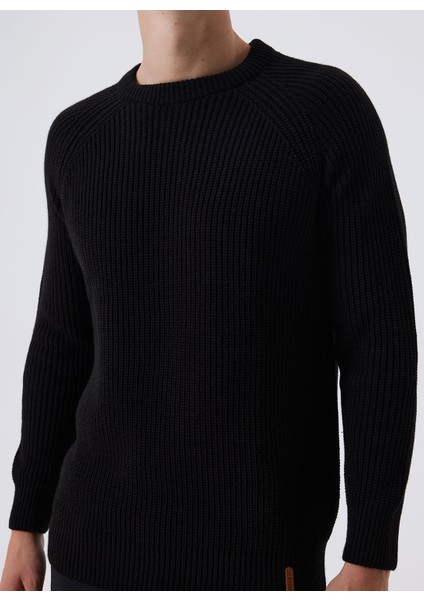 O Yaka Regular Fit Siyah Erkek Kazak 241 Lcm 241033 Albert Sıyah