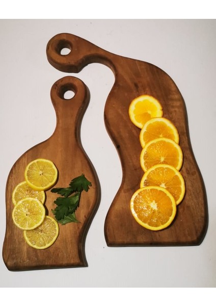 İkili Ahşap Sunumluk