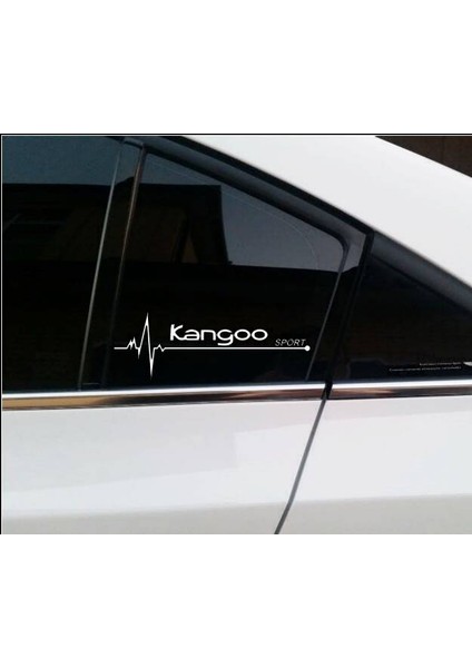 Kangoo Nabız Kalp Atışı Sticker 2 Adet Kelebek Cam