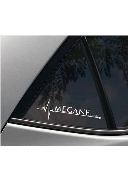 Megane 2 Nabız Kalp Atışı Sticker 2 Adet Kelebek Cam