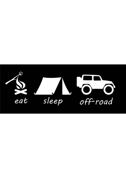 Eat Sleep Off Road Stickeri