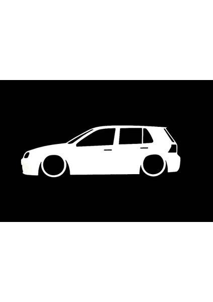 Golf Mk4 Basık Kelebek Cam Stickeri 2 Adet