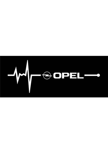 Kelebek Cam Opel Nabız Kalp Atışı Sticker