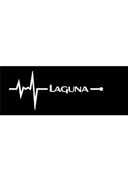Laguna Nabız Kalp Atışı Sticker 2 Adet Kelebek Cam