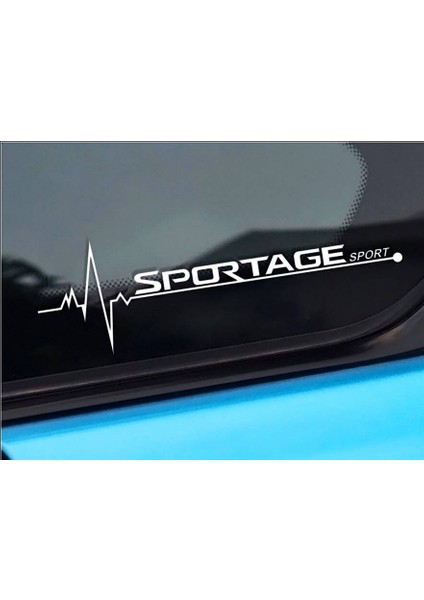 K Ia Sportage Nabız Kalp Atışı Sticker 2 Adet Kelebek Cam
