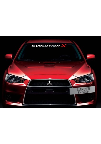 Mit Subishi Evolution Alınlık Ön Cam Sticker