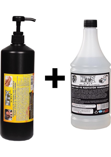 Granürlü El Temizleme Kremi ( Sabunu ) 1 kg & Alkollü Intercooler Temizleme Sıvısı 1 Lt