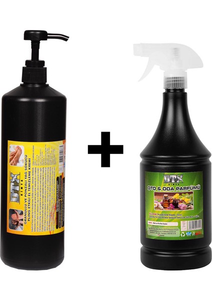 Kumlu El Temizleme Kremi ( Sabunu) 1 kg & Oto Oda ve Kokusu 500 ml