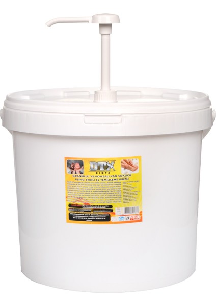 Pompalı Sanayi Tipi Granürlü El Temizleme Sabunu (Kremi) 15 kg