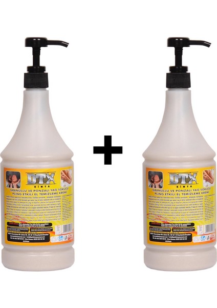 2 Adet Sanayi Tipi Kumlu El Temizleme Kremi (Sabunu) 1 kg