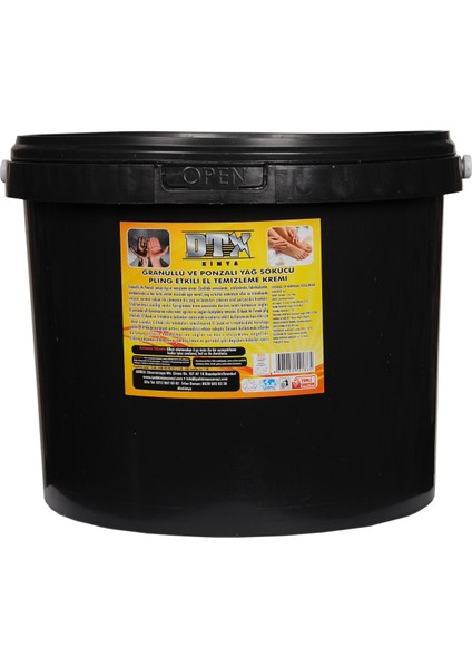 Dtx Kimya Sanayi Tipi Ponza'lı ( Talaşlı ) El Temizleme Sabunu (Kremi) 8 kg