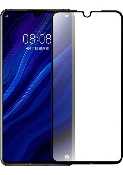 Huawei P30 Kenarları Kırılmaya Dayanıklı Cam Ekran Koruyucu
