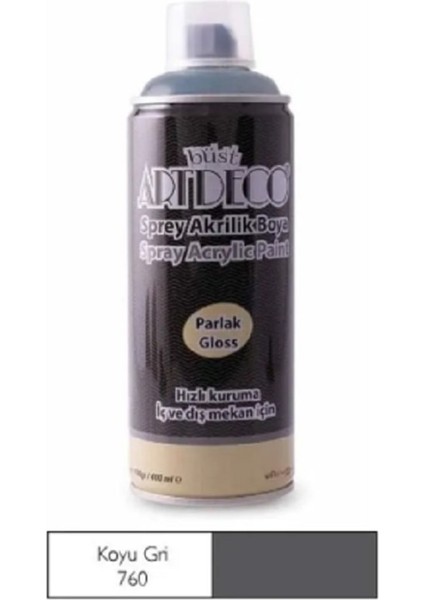 Sprey Akrilik Boya Koyu Gri 400ML fiyatları