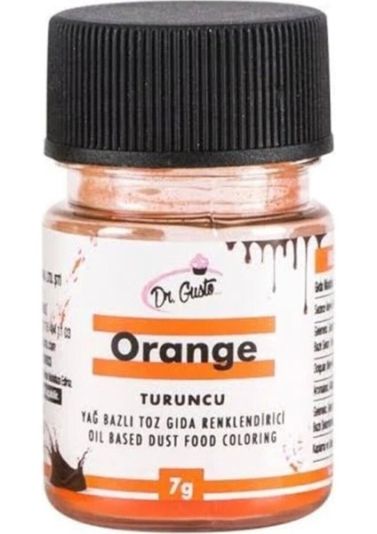 Yağ Bazlı Turuncu Toz Çikolata Renklendirici 7 gr fiyatları