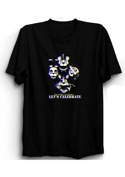 Five Nights At Freddy's, 5naf, Fnaf, Let's Celebrate, Oyun, Game Tişört