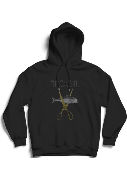 Tool, Fish And Scissors, Rock Metal Grup Kapüşonlu Sweatshirt Hoodie