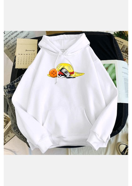 Anime Sembol Kapşonlu Sweatshirt fiyatları