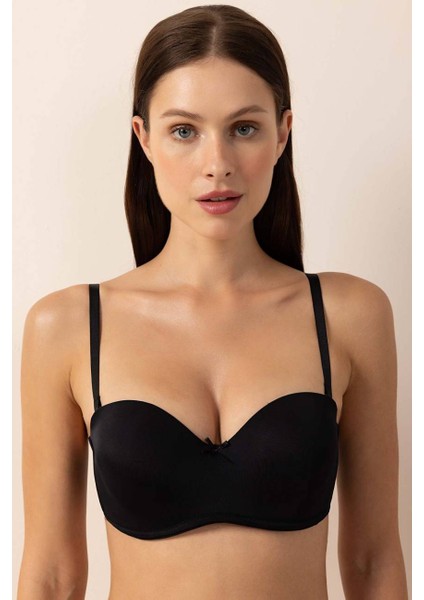 3656 Siyah Straplez Sütyen