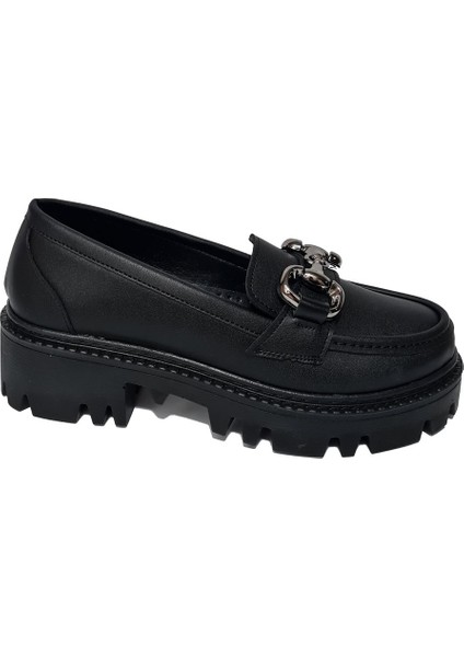 Kadın Aksesuarlı Loafer Ayakkabı 869023 Z