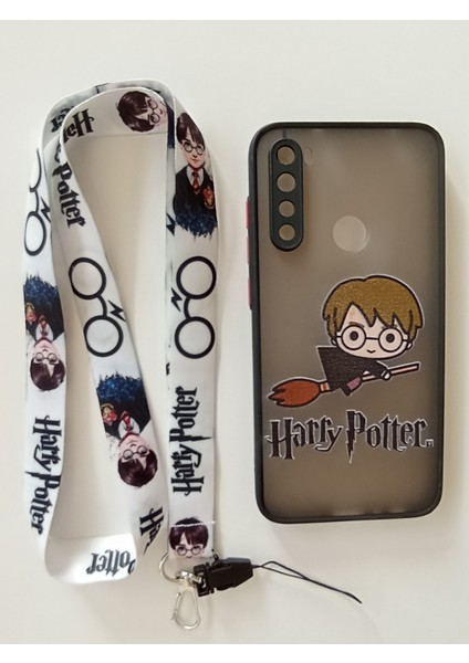 Xiaomi Redmi Note 8 Harry Potter Tasarım Telefon Boyun Askılı Set Kılıf