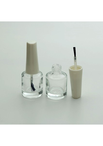 Boş Oje Şişesi Boş 7 ml (10 Adet) Kare Modeli