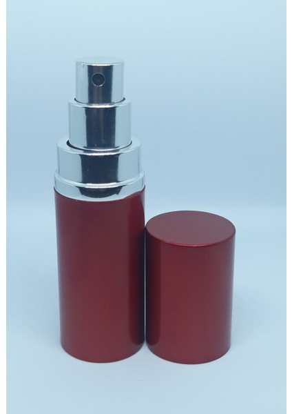 Parfüm Şişesi 20 ml (5 Adet) Alüminyum Kırmızı Boş Şişe