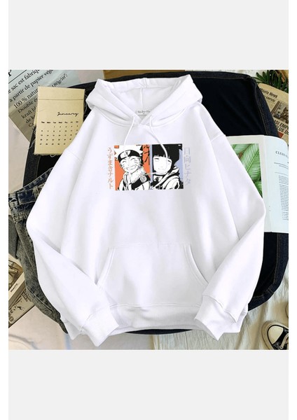 Naruto Hinata Kapşonlu Sweatshirt