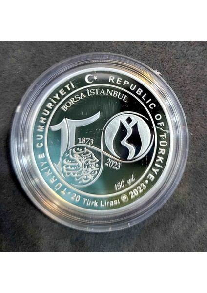 Istanbul Borsa 2023 Hatıra Parası Gümüş Sertifikalı