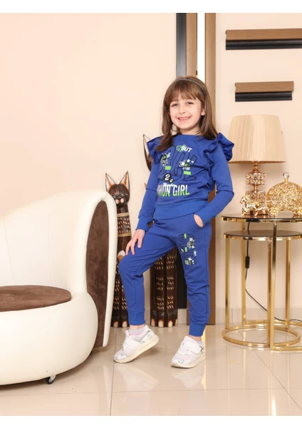 Turkuaz Kids Yüksek Kaliteli  Pamuk Kız Çocuk Eşofman Takımı Çocuk Pijama Takımı Kız Çocuk Gecelik TK501