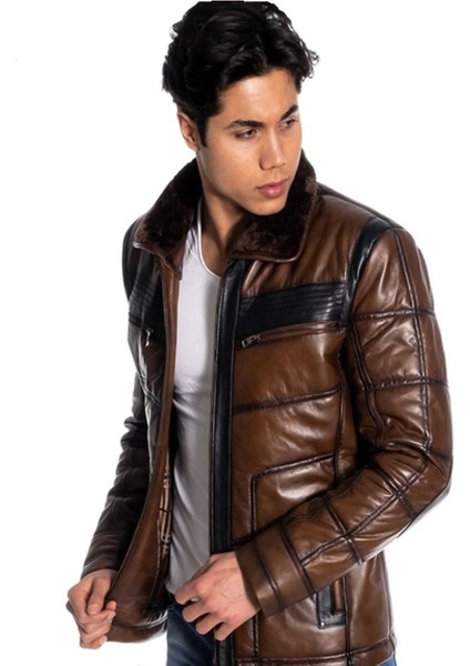 Yakası Kürklü Hakiki Deri Mont fiyatları