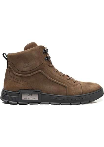 16400 Erkek Duman Deri Sneaker Bot