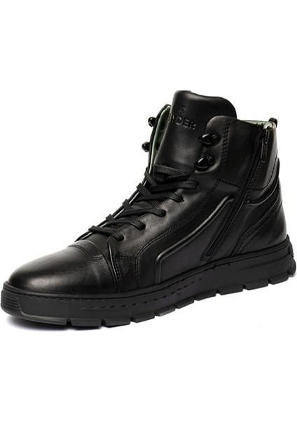 16400 Erkek Siyah Deri Sneaker Bot fiyatları