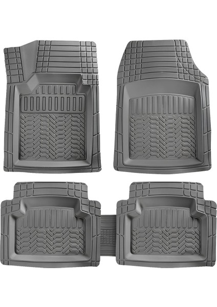 Renault 21 Uyumlu 4d Havuzlu Universal Paspas Gri 5 Parça