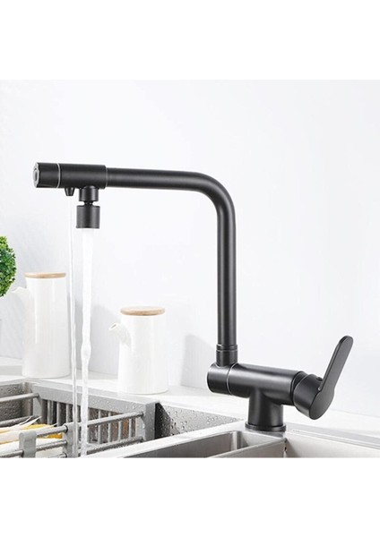 Mutfak Pencere Önü Katlanır Evye Bataryası Su Arıtma Çıkışlı Yeni Mat Siyah 7 Yıl Garantili İthal fiyatları